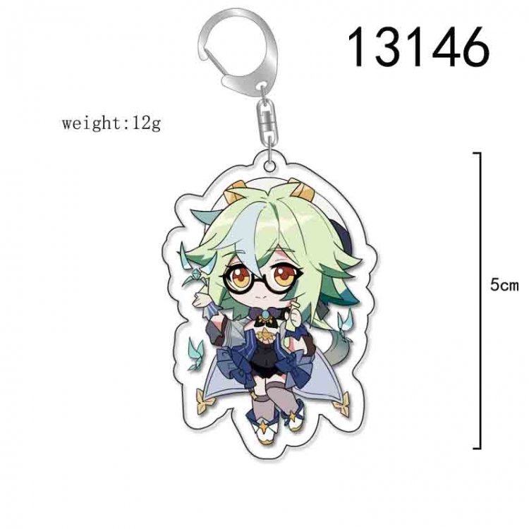 Genshin Impact Anime Acrylic Keychain Charm price for 5 pcs 13146