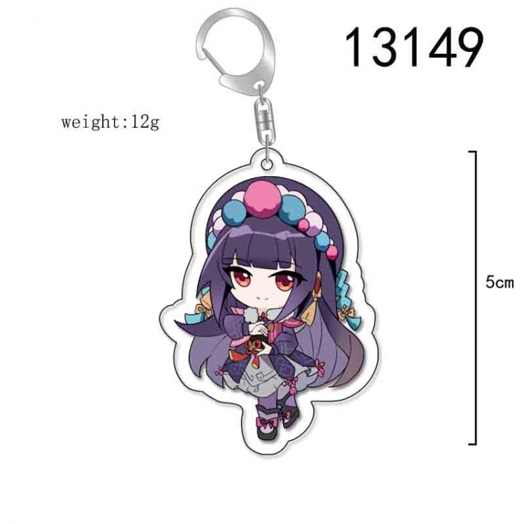 Genshin Impact Anime Acrylic Keychain Charm price for 5 pcs 13149