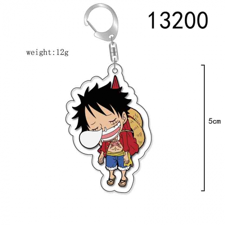 One Piece Anime Acrylic Keychain Charm price for 5 pcs 13200