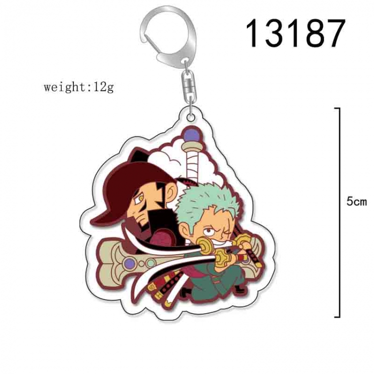 One Piece Anime Acrylic Keychain Charm price for 5 pcs 13187