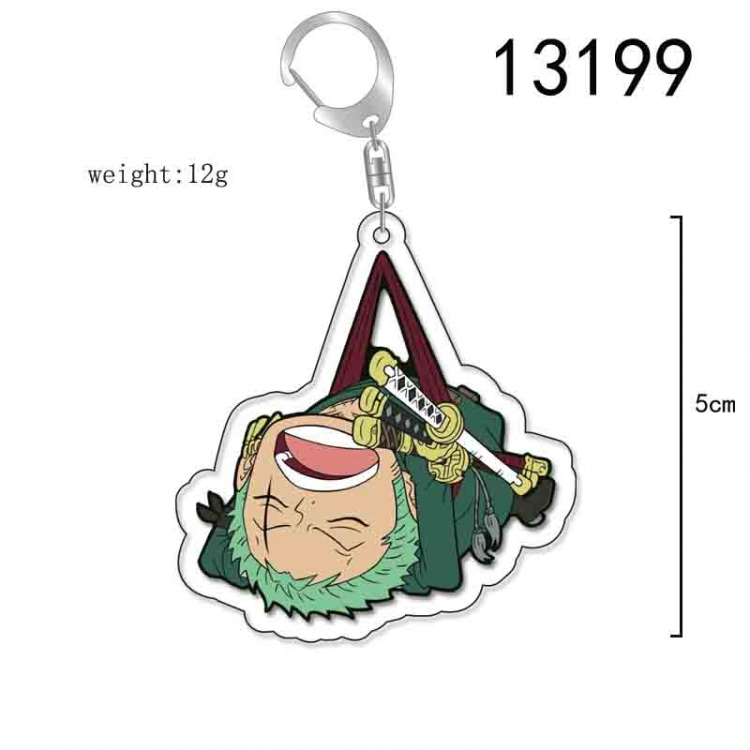 One Piece Anime Acrylic Keychain Charm price for 5 pcs 13199