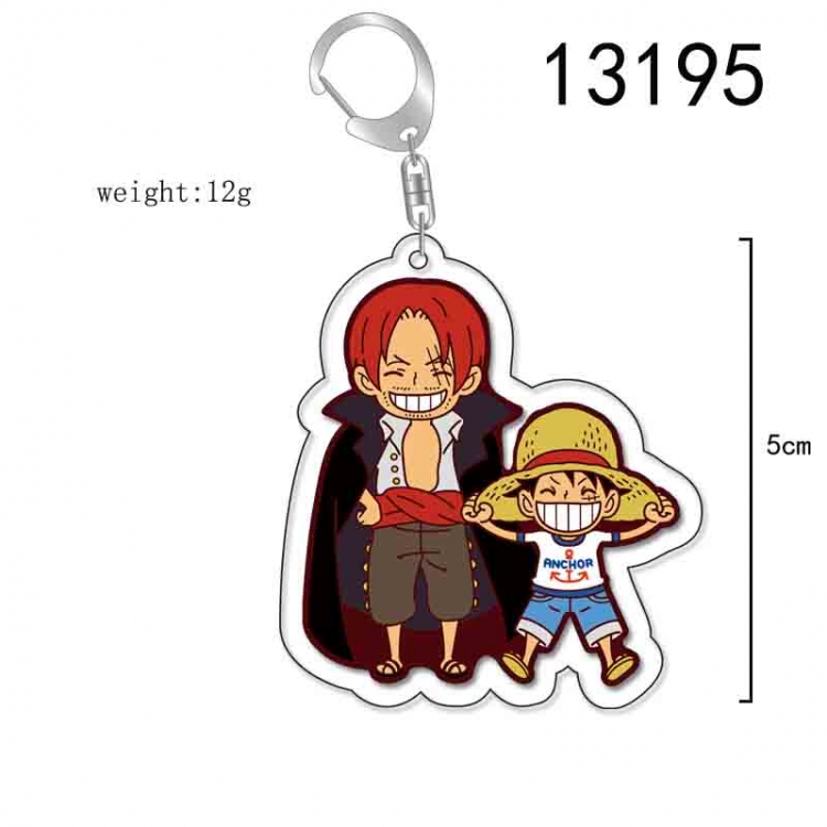 One Piece Anime Acrylic Keychain Charm price for 5 pcs 13195