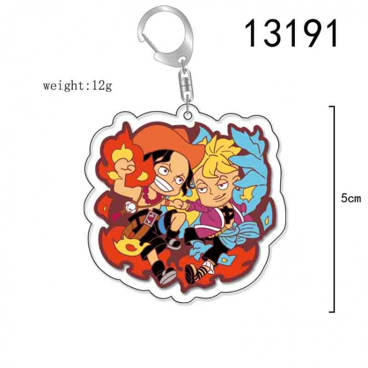 One Piece Anime Acrylic Keychain Charm price for 5 pcs 13191