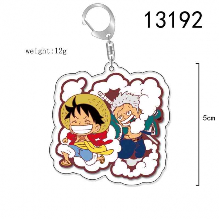 One Piece Anime Acrylic Keychain Charm price for 5 pcs 13192