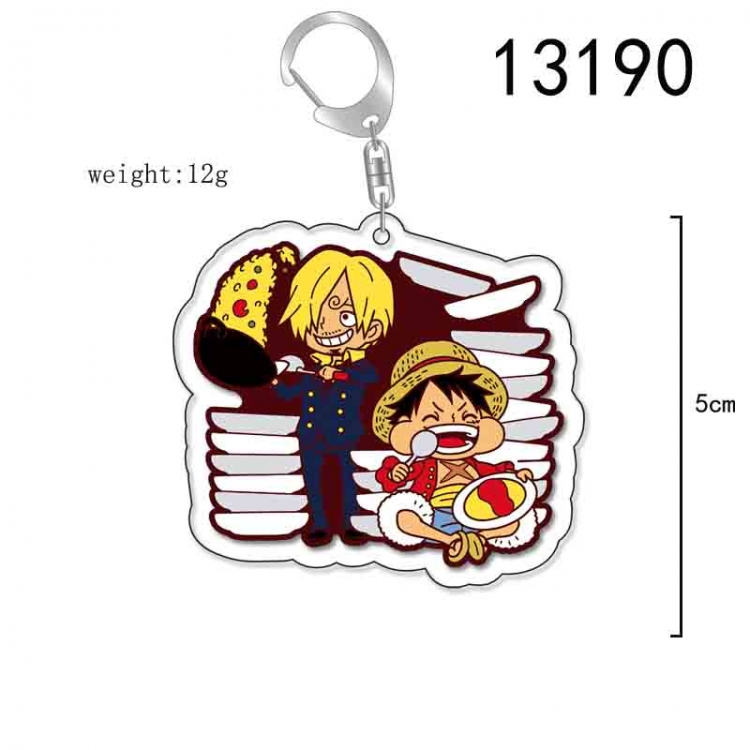 One Piece Anime Acrylic Keychain Charm price for 5 pcs 13190