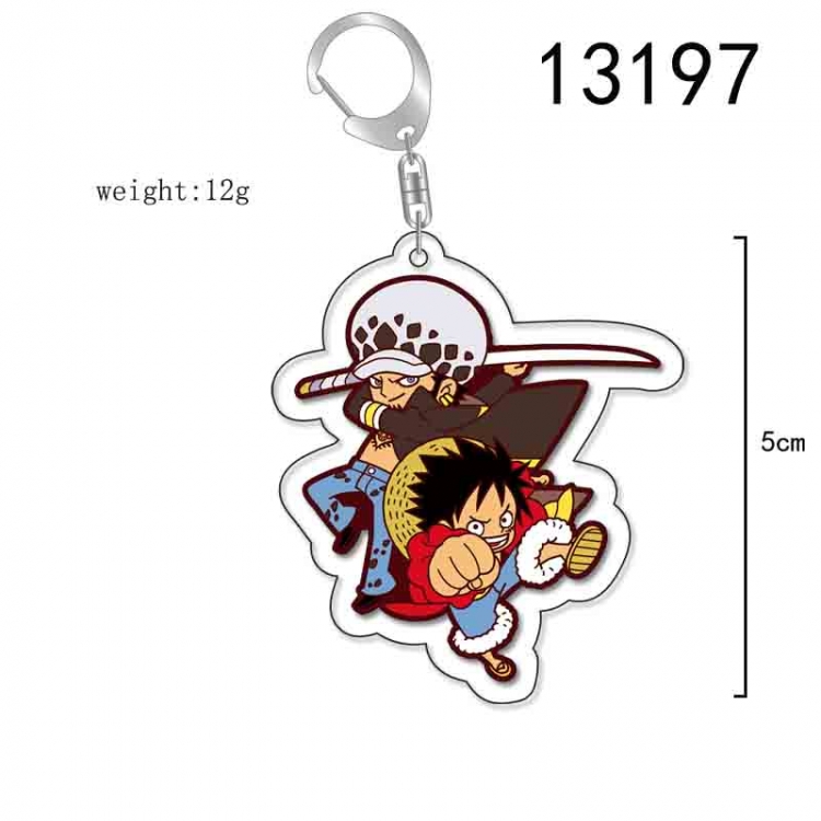 One Piece Anime Acrylic Keychain Charm price for 5 pcs 13197