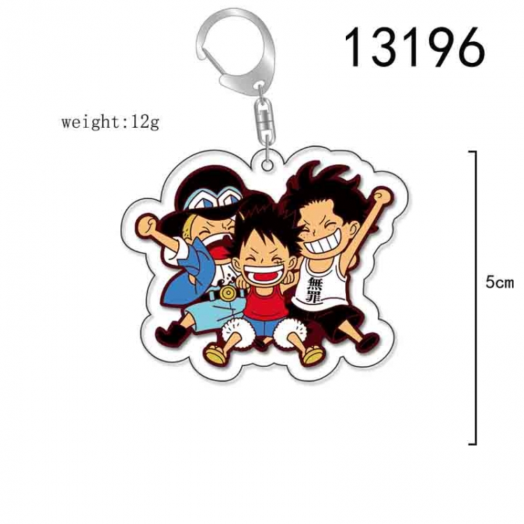 One Piece Anime Acrylic Keychain Charm price for 5 pcs 13196