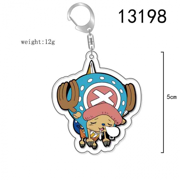 One Piece Anime Acrylic Keychain Charm price for 5 pcs 13198