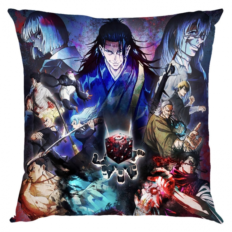 Jujutsu Kaisen Anime square full-color pillow cushion 45X45CM NO FILLING  Z3-228