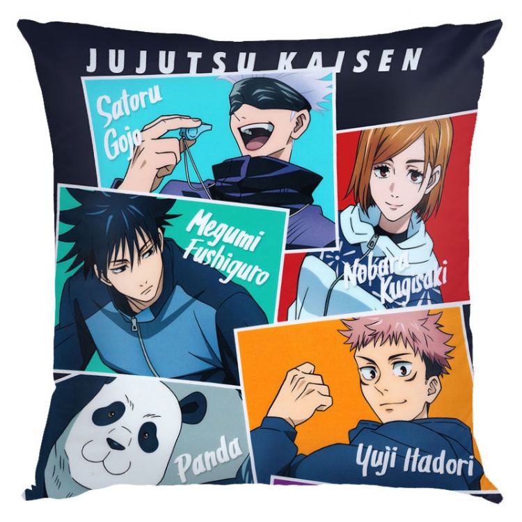 Jujutsu Kaisen Anime square full-color pillow cushion 45X45CM NO FILLING  Z3-222