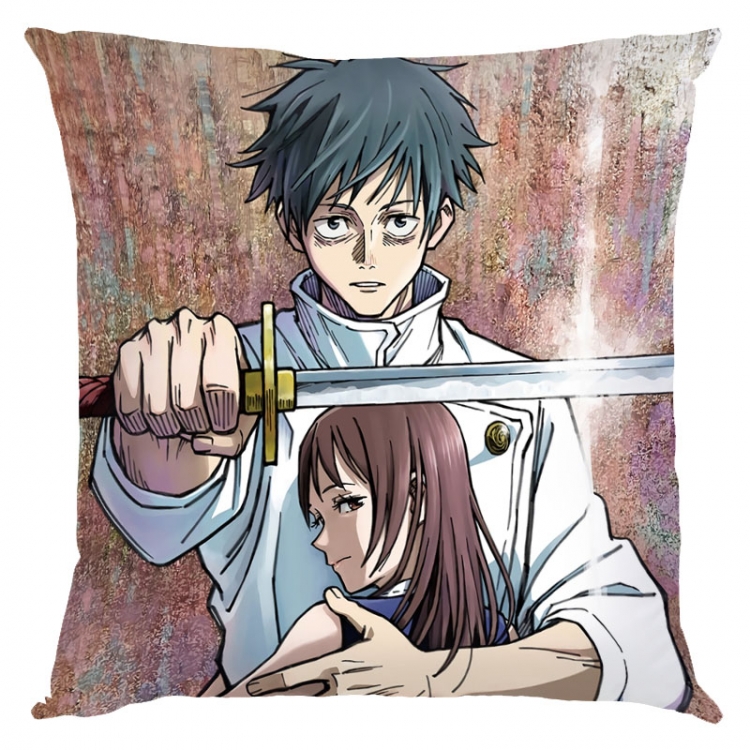 Jujutsu Kaisen Anime square full-color pillow cushion 45X45CM NO FILLING   Z3-255