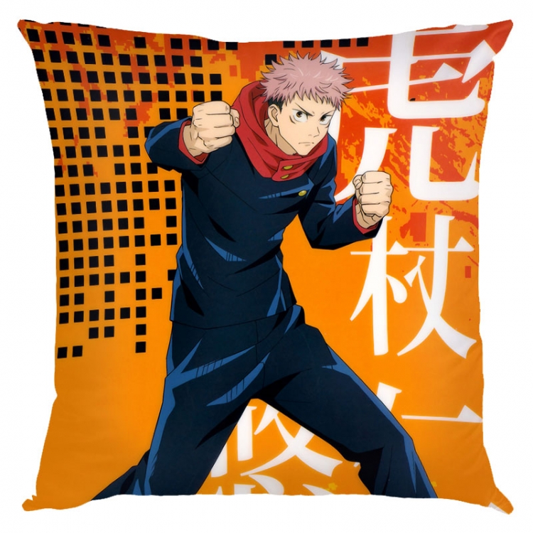 Jujutsu Kaisen Anime square full-color pillow cushion 45X45CM NO FILLING  Z3-239