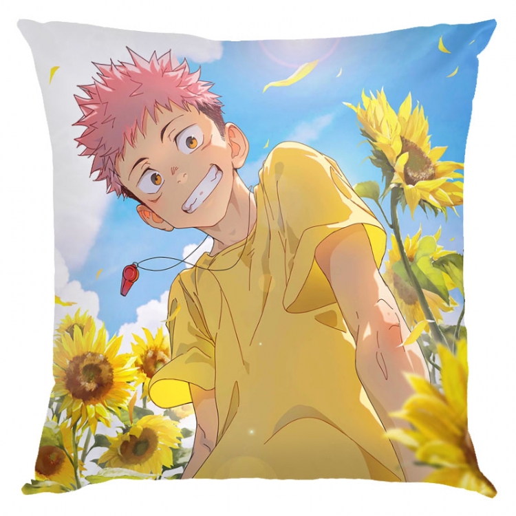 Jujutsu Kaisen Anime square full-color pillow cushion 45X45CM NO FILLING Z3-257