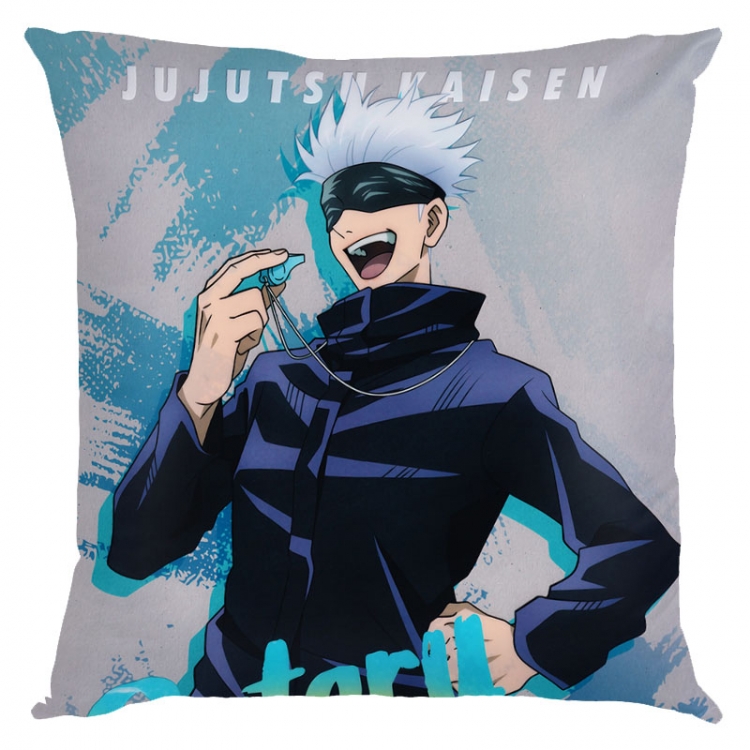 Jujutsu Kaisen Anime square full-color pillow cushion 45X45CM NO FILLING Z3-253