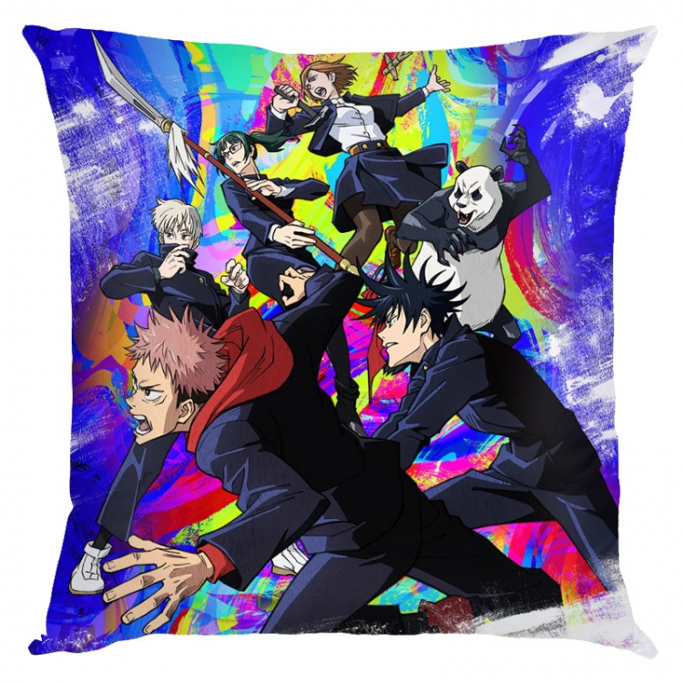 Jujutsu Kaisen Anime square full-color pillow cushion 45X45CM NO FILLING  Z3-229