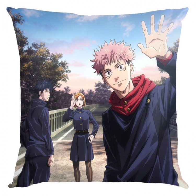 Jujutsu Kaisen Anime square full-color pillow cushion 45X45CM NO FILLING Z3-220