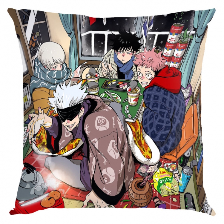 Jujutsu Kaisen Anime square full-color pillow cushion 45X45CM NO FILLING Z3-219