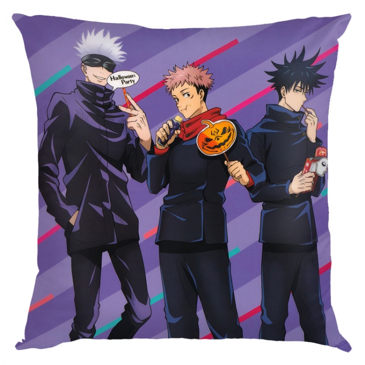 Jujutsu Kaisen Anime square full-color pillow cushion 45X45CM NO FILLING Z3-243