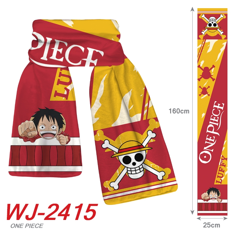 One Piece Anime Plush Impression Scarf Neck 25x160cm WJ-2415