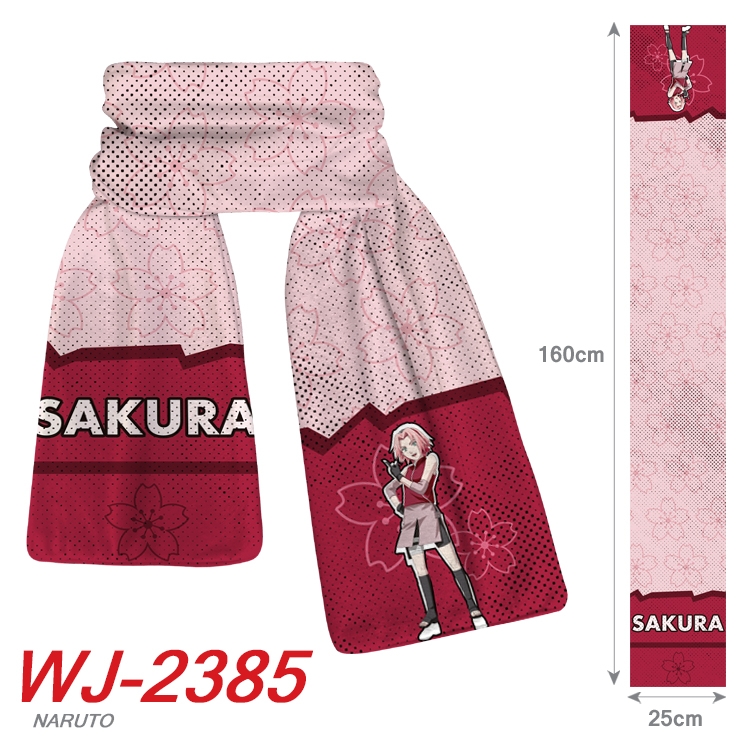 Naruto Anime Plush Impression Scarf Neck 25x160cm WJ-2385