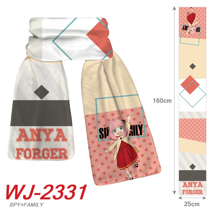 SPY×FAMILY Anime Plush Impression Scarf Neck 25x160cm WJ-2331