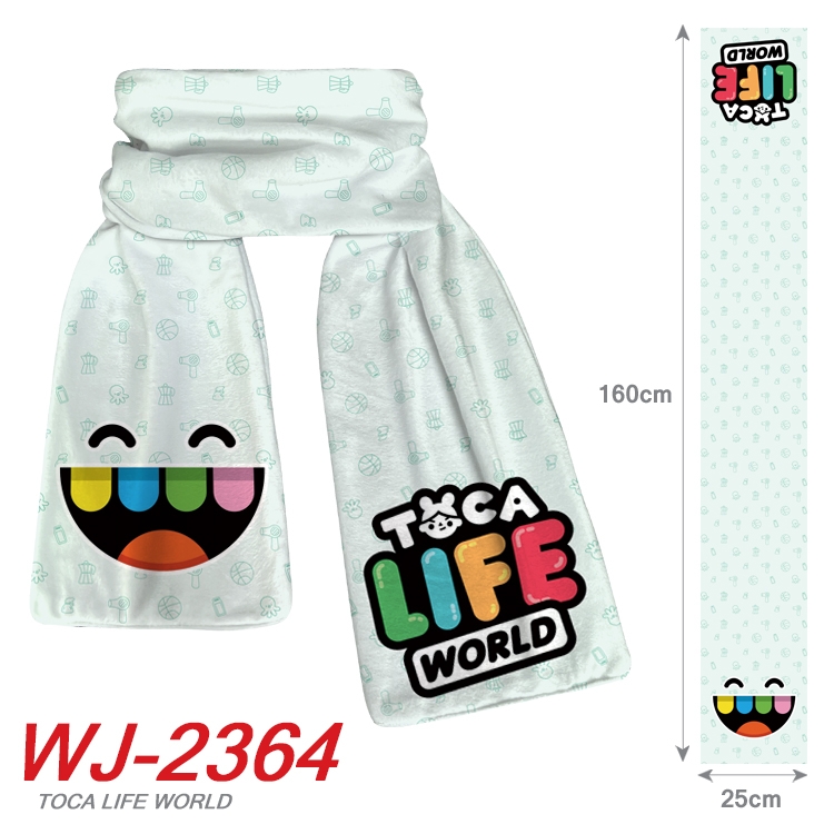 toca life world Anime Plush Impression Scarf Neck 25x160cm  WJ-2364