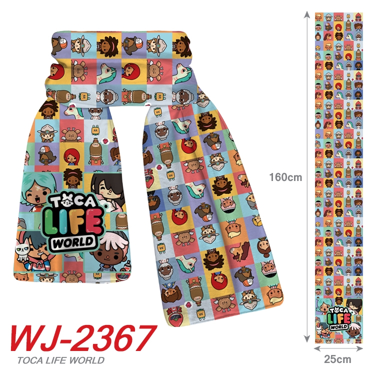 toca life world Anime Plush Impression Scarf Neck 25x160cm  WJ-2367