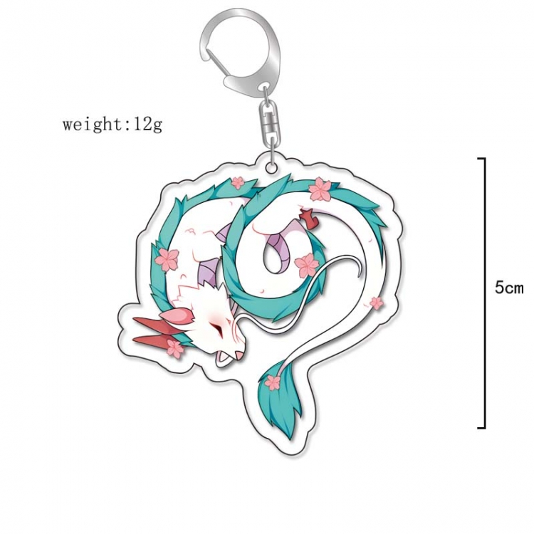 Spirited Away Anime Acrylic Keychain Charm price for 5 pcs 13268