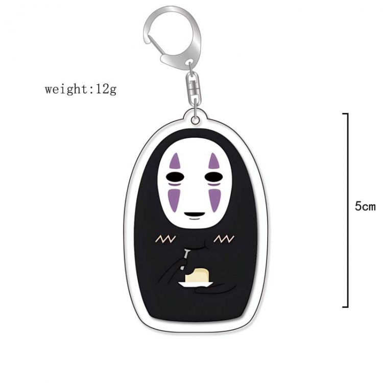Spirited Away Anime Acrylic Keychain Charm price for 5 pcs 13259