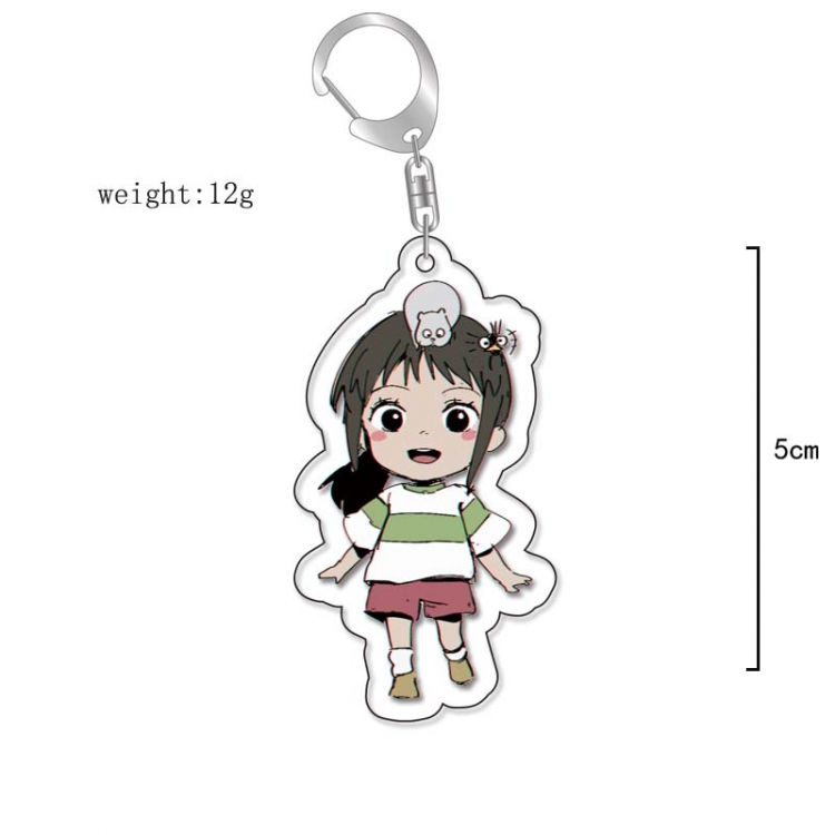 Spirited Away Anime Acrylic Keychain Charm price for 5 pcs 13271