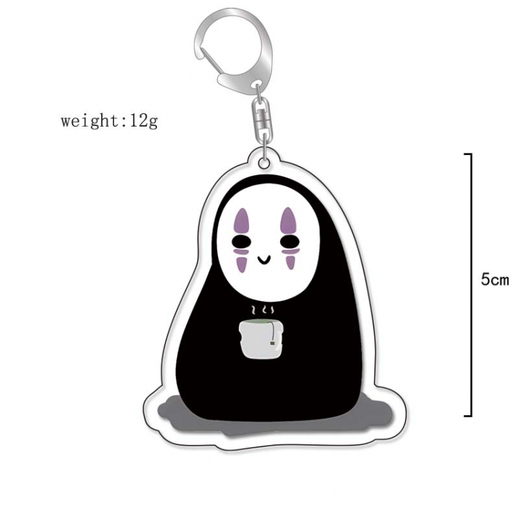 Spirited Away Anime Acrylic Keychain Charm price for 5 pcs 13260