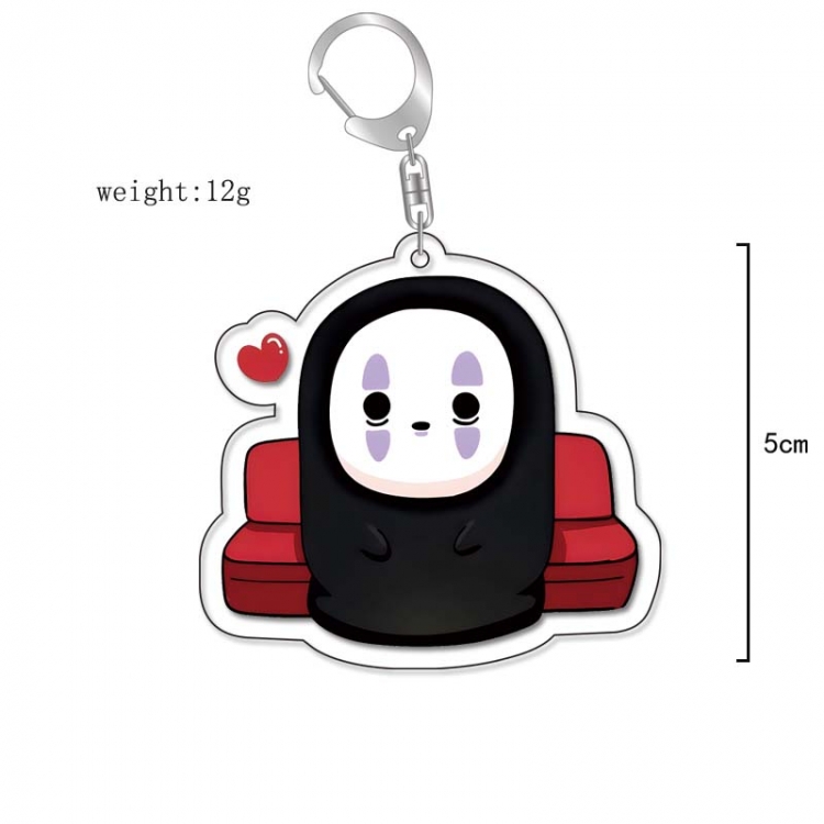 Spirited Away Anime Acrylic Keychain Charm price for 5 pcs 13262