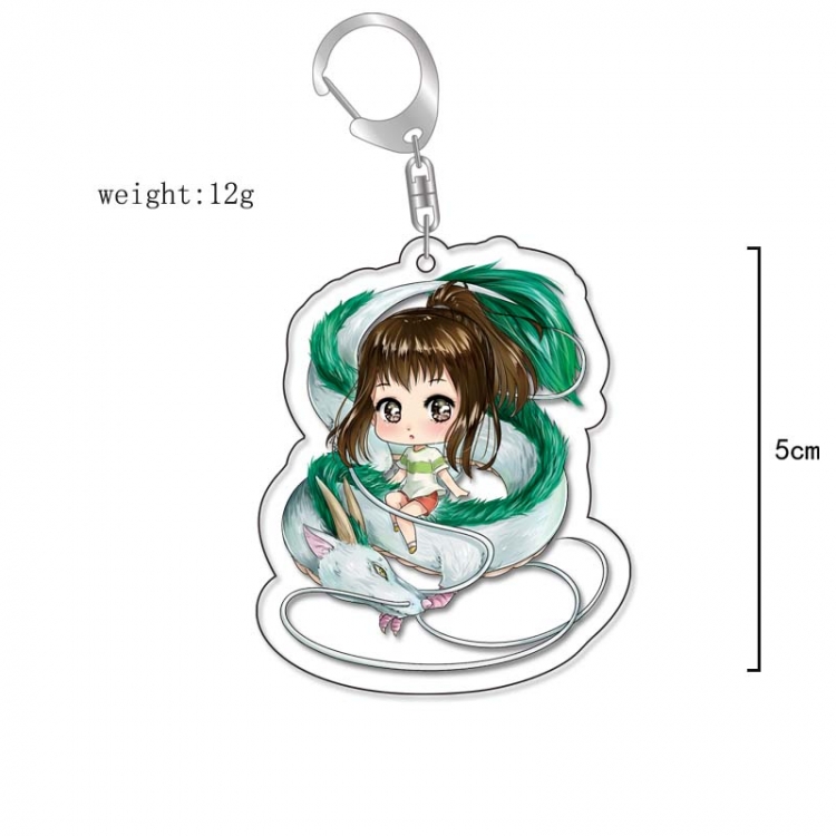 Spirited Away Anime Acrylic Keychain Charm price for 5 pcs 13255