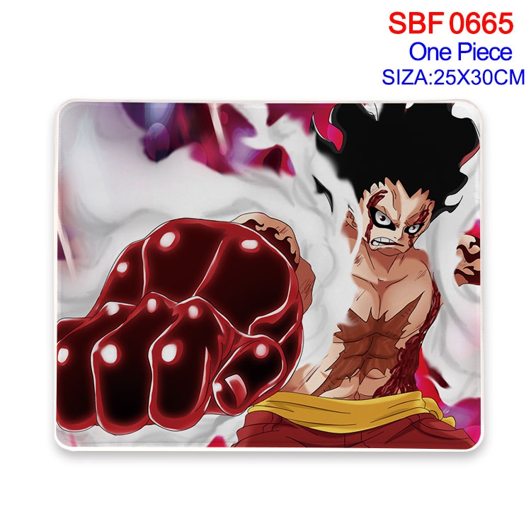One Piece Anime peripheral edge lock mouse pad 25X30cm SBF-665