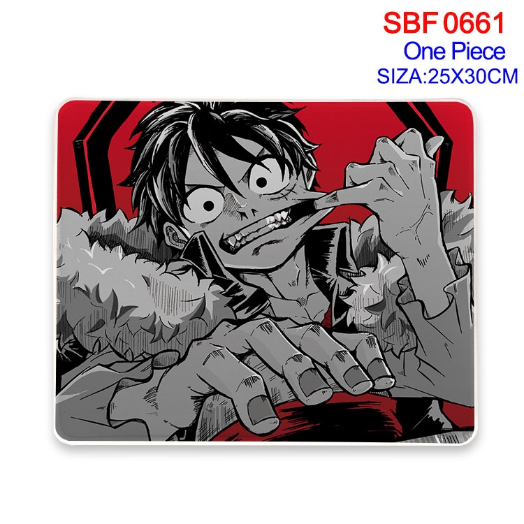 One Piece Anime peripheral edge lock mouse pad 25X30cm SBF-661
