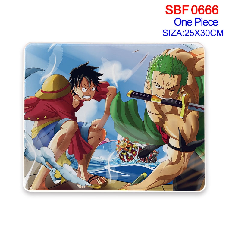 One Piece Anime peripheral edge lock mouse pad 25X30cm SBF-666