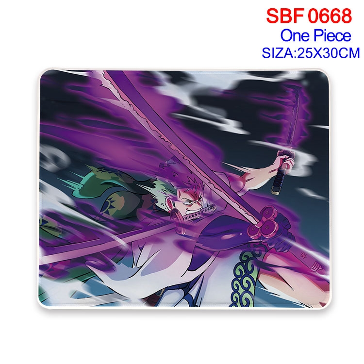 One Piece Anime peripheral edge lock mouse pad 25X30cm SBF-668
