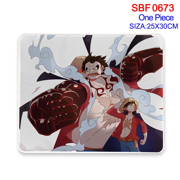 One Piece Anime peripheral edge lock mouse pad 25X30cm SBF-673