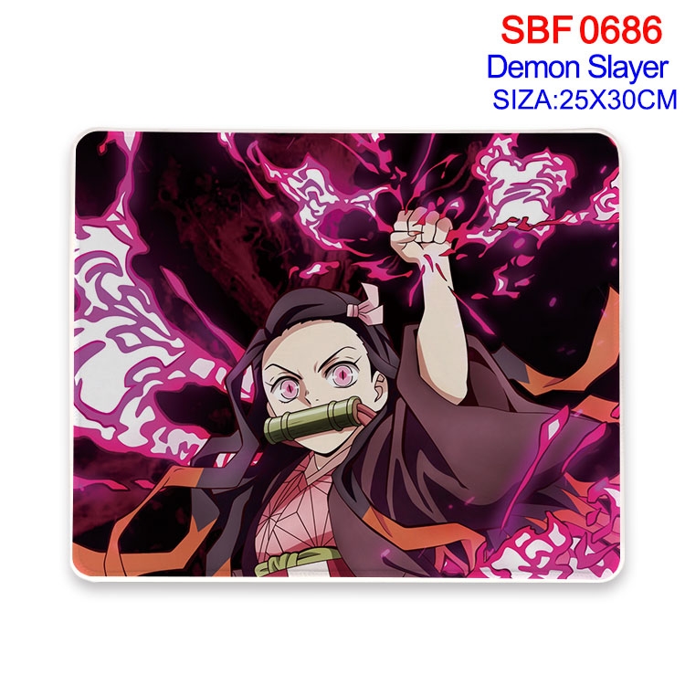 Demon Slayer Kimets Anime peripheral edge lock mouse pad 25X30cm  SBF-686