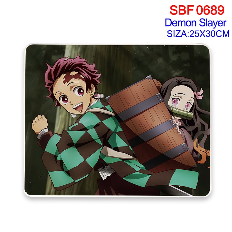 Demon Slayer Kimets Anime peripheral edge lock mouse pad 25X30cm SBF-689