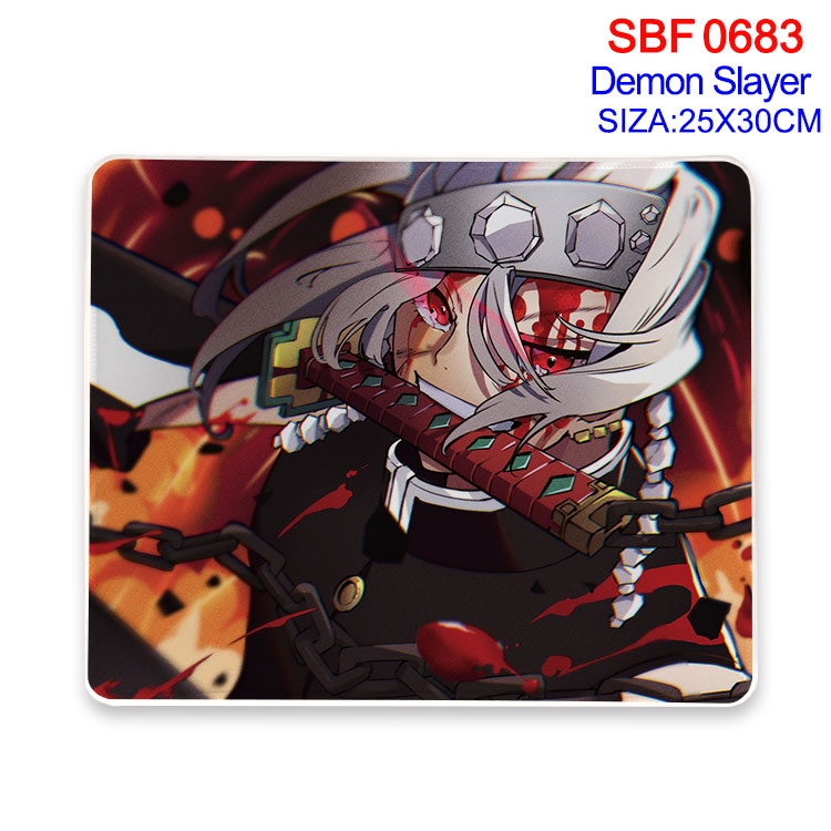 Demon Slayer Kimets Anime peripheral edge lock mouse pad 25X30cm  SBF-683