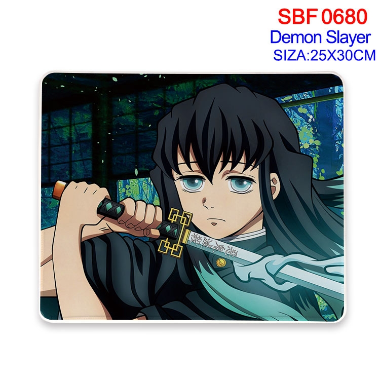 Demon Slayer Kimets Anime peripheral edge lock mouse pad 25X30cm SBF-680