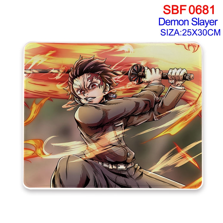 Demon Slayer Kimets Anime peripheral edge lock mouse pad 25X30cm SBF-681