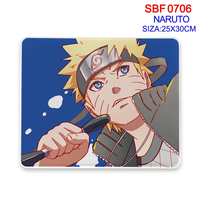 Naruto Anime peripheral edge lock mouse pad 25X30cm  SBF-706