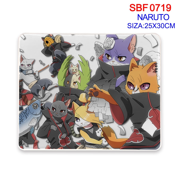 Naruto Anime peripheral edge lock mouse pad 25X30cm  SBF-719