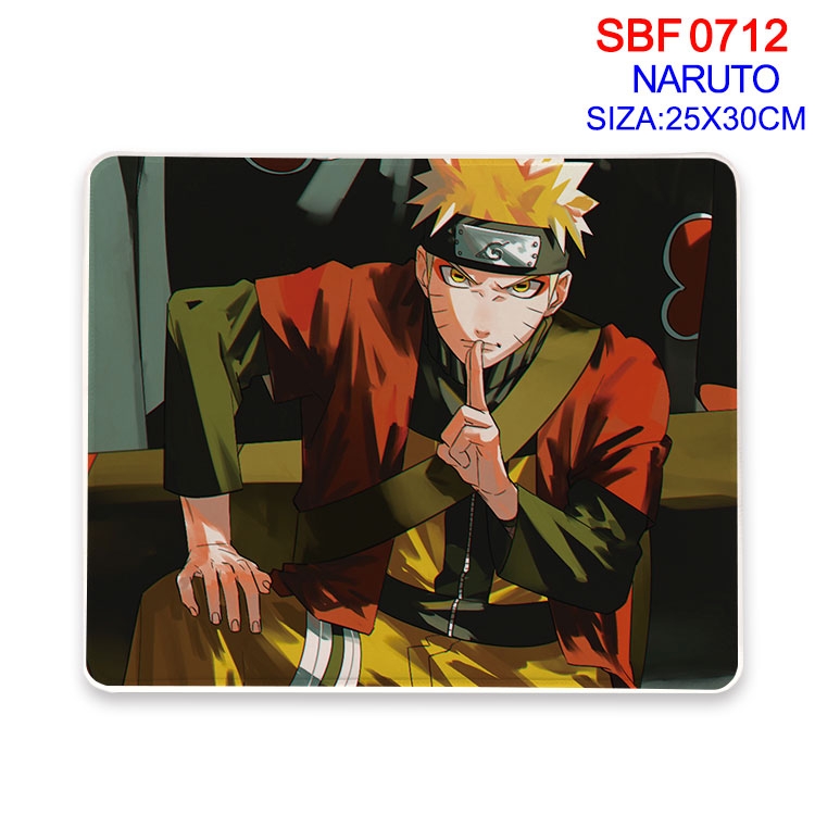 Naruto Anime peripheral edge lock mouse pad 25X30cm SBF-712