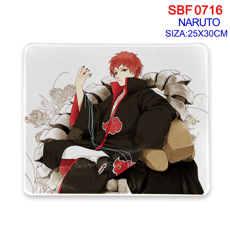 Naruto Anime peripheral edge lock mouse pad 25X30cm SBF-716