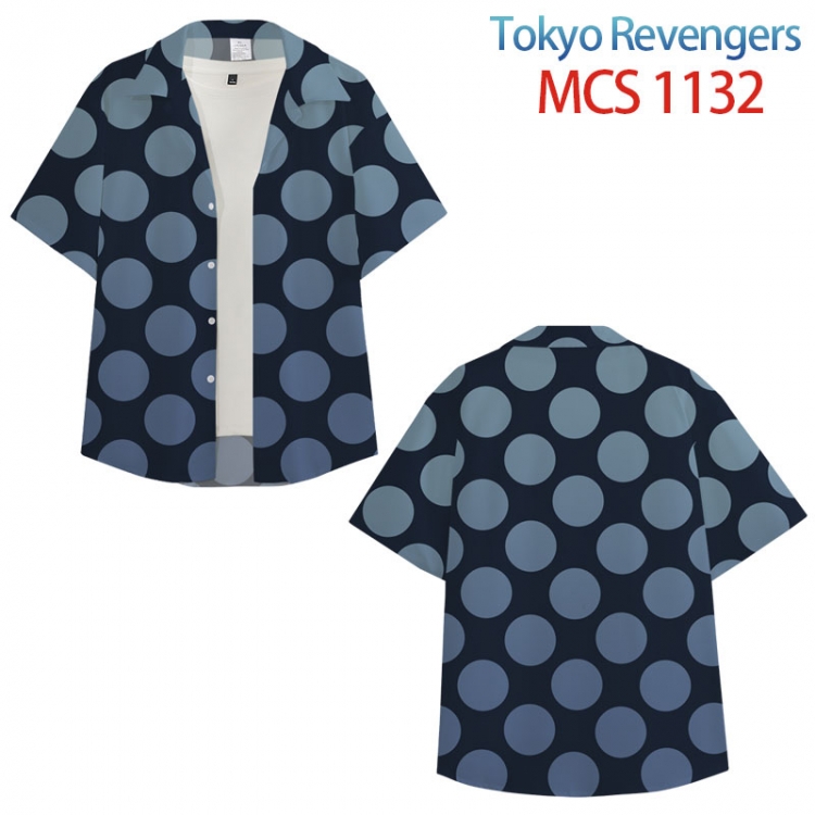 Tokyo Revengers Anime peripheral full color short-sleeved shirt from XS to 4XL MCS-1132