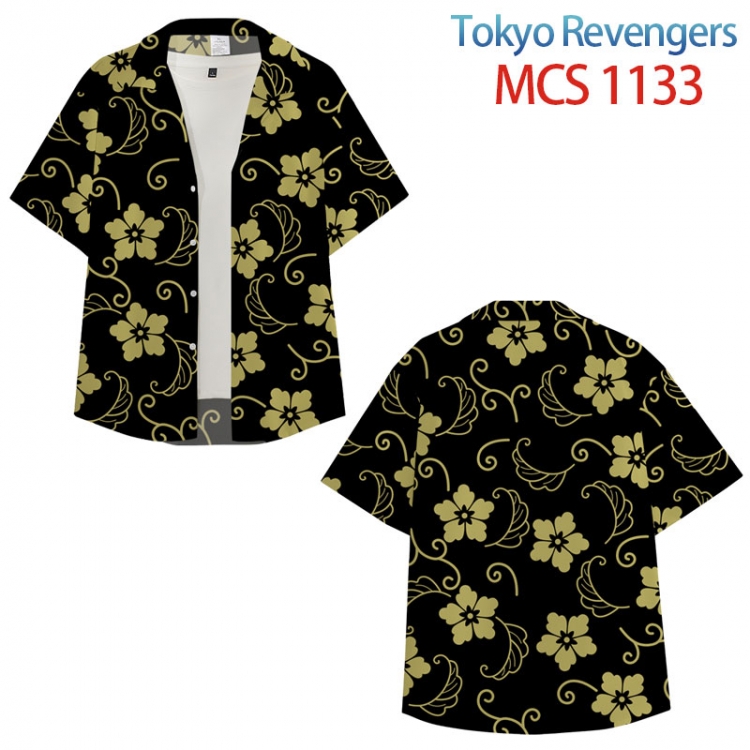 Tokyo Revengers Anime peripheral full color short-sleeved shirt from XS to 4XL MCS-1133