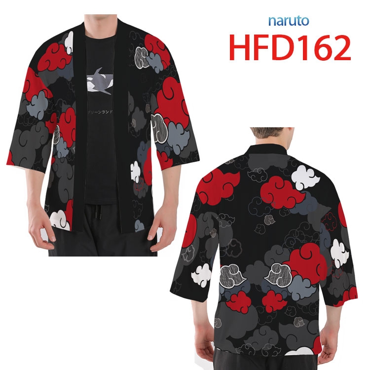 Naruto Anime peripheral full-color short kimono from S to 4XL HFD 162